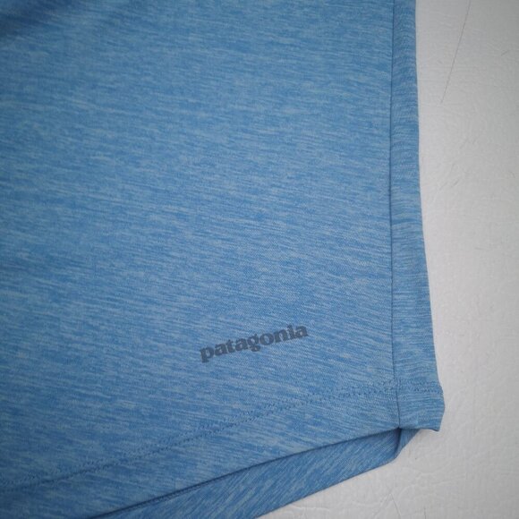 Patagonia Ladies Size Large Light Blue Long Sleeve Round Neck Athletic Top - Picture 4 of 9